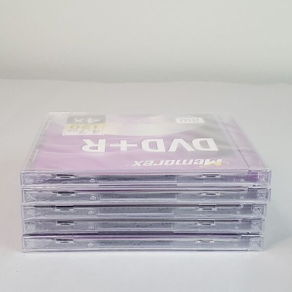 Lot Of 5 Memorex Write Once DVD-R 4.7GB 120Min New Sealed - Picture 6 of 10